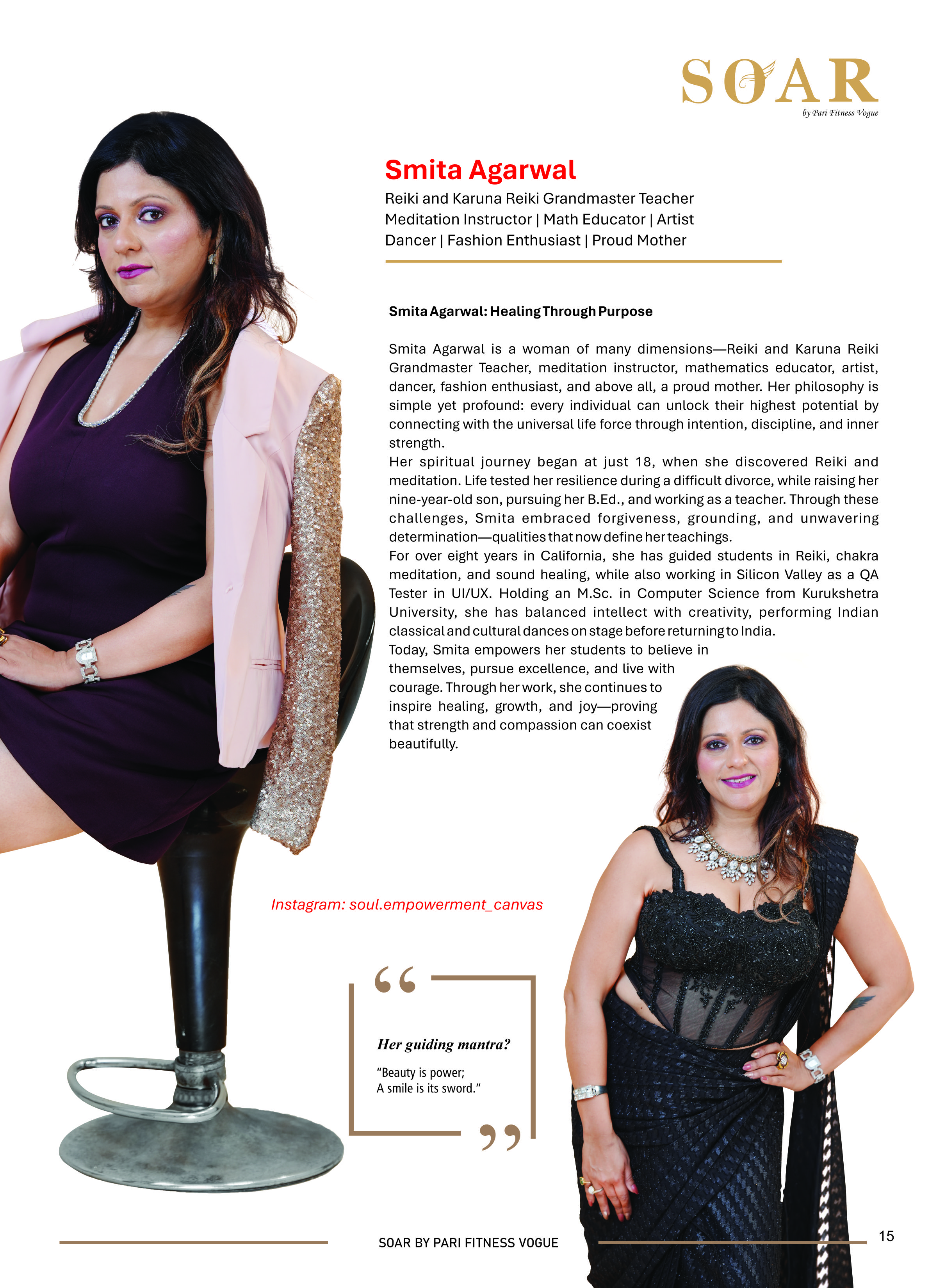 Page 13 - SOAR – Top 25 Leading Women Print Magazine / PDF Edition 2