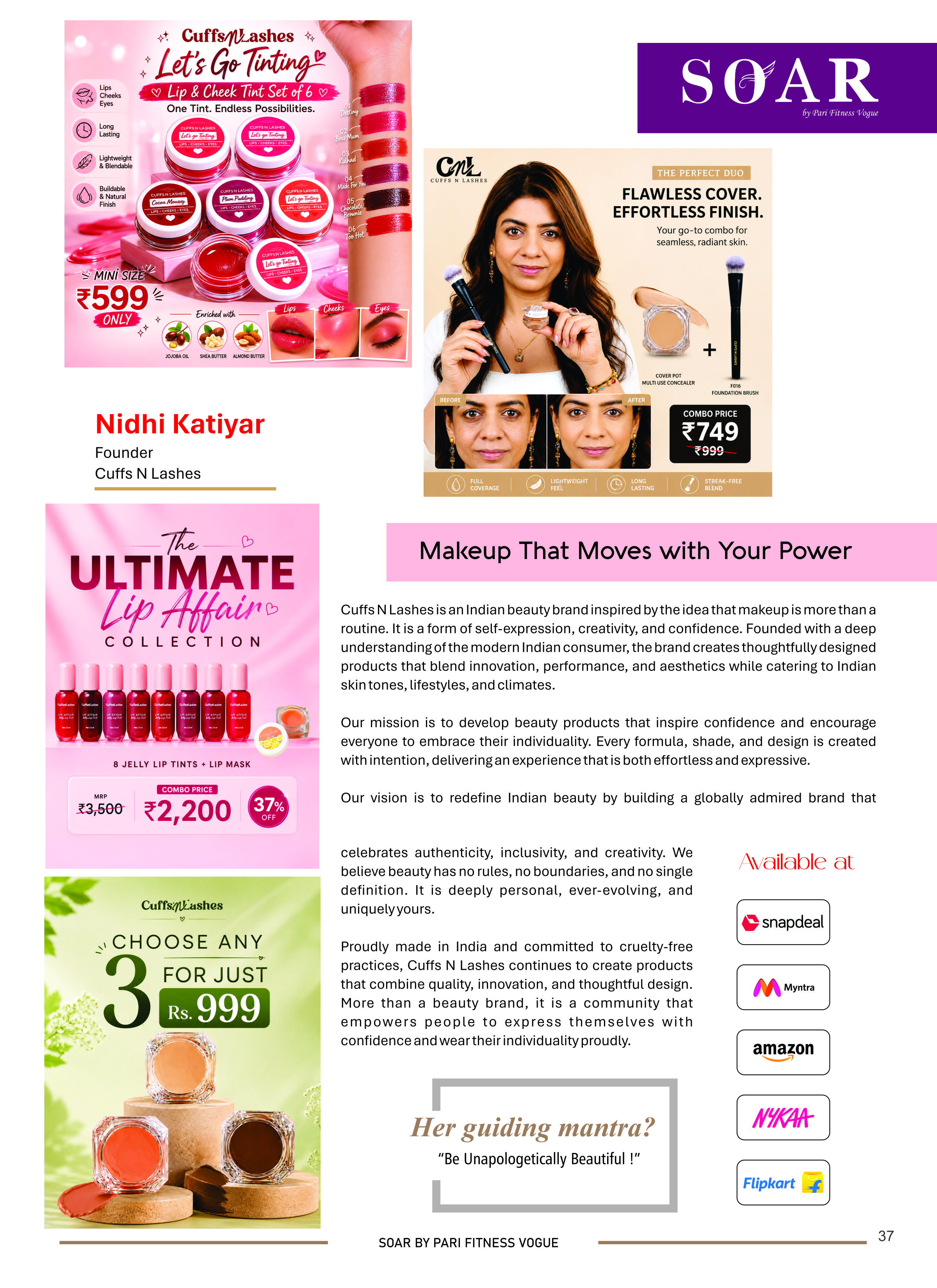 Page 36 - SOAR – Top 25 Leading Women Print Magazine / PDF Edition 2