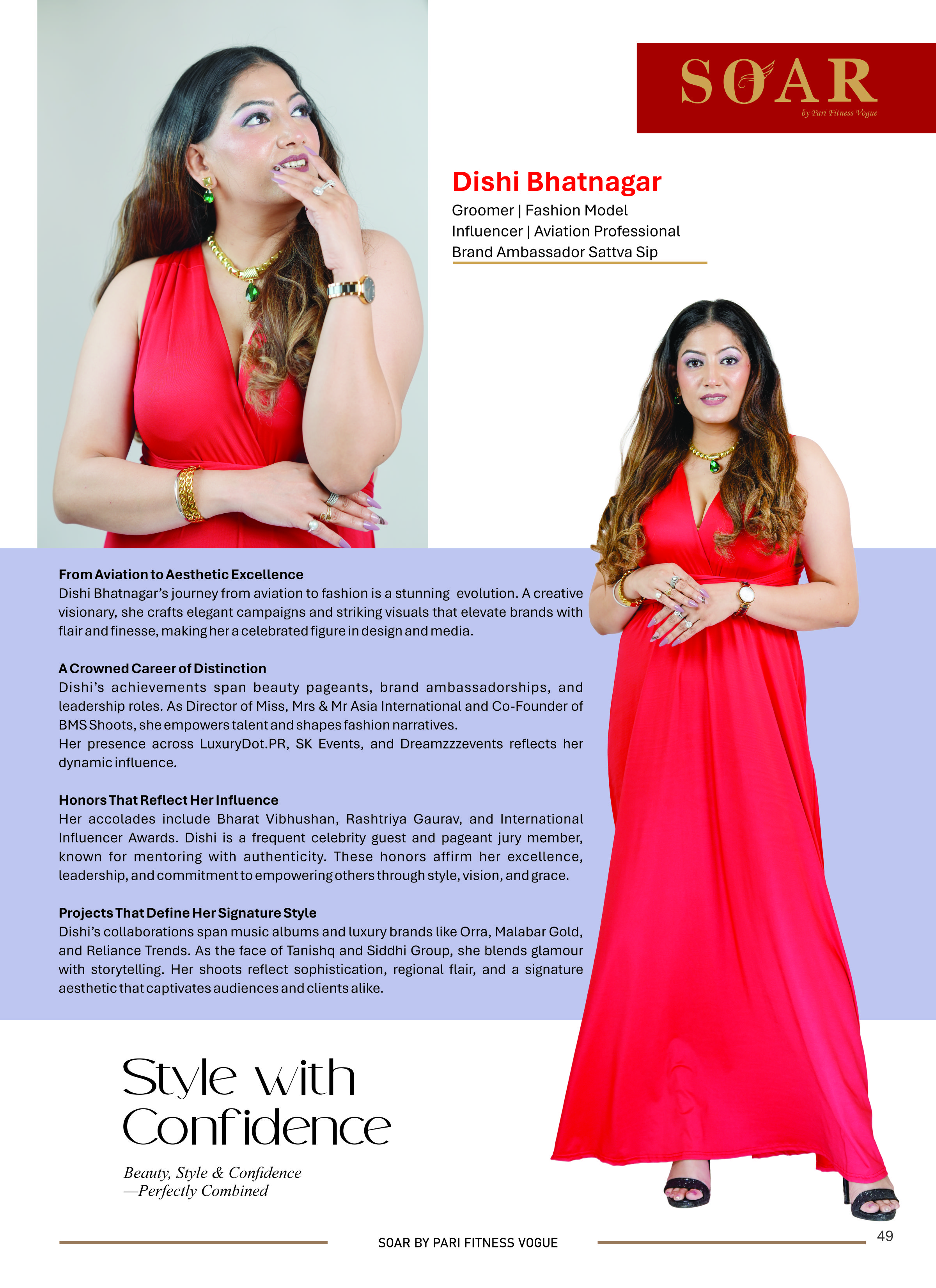 Page 50 - SOAR – Top 25 Leading Women Print Magazine / PDF Edition 2