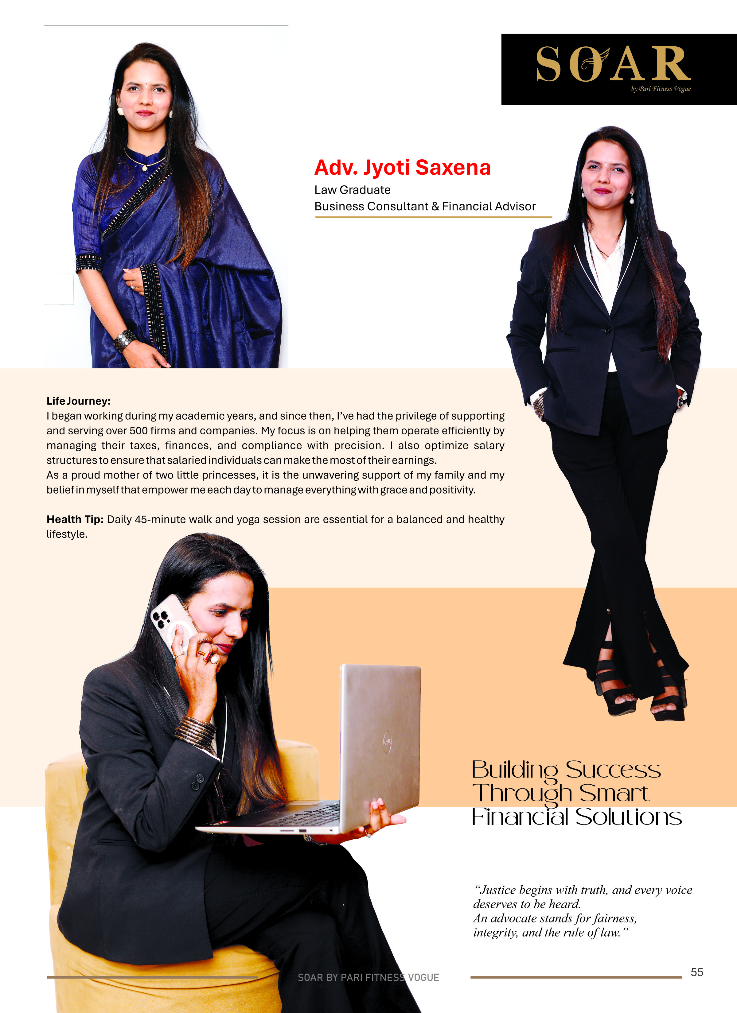 Page 56 - SOAR – Top 25 Leading Women Print Magazine / PDF Edition 2